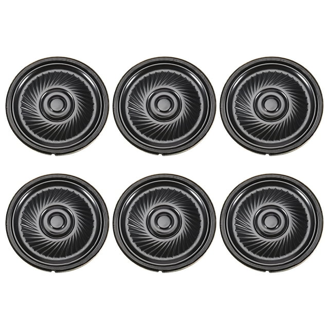 Unique Bargains 0.5W 32 Ohm Micro Internal Speaker Magnet Loudspeaker 40mm Dia 6PCS