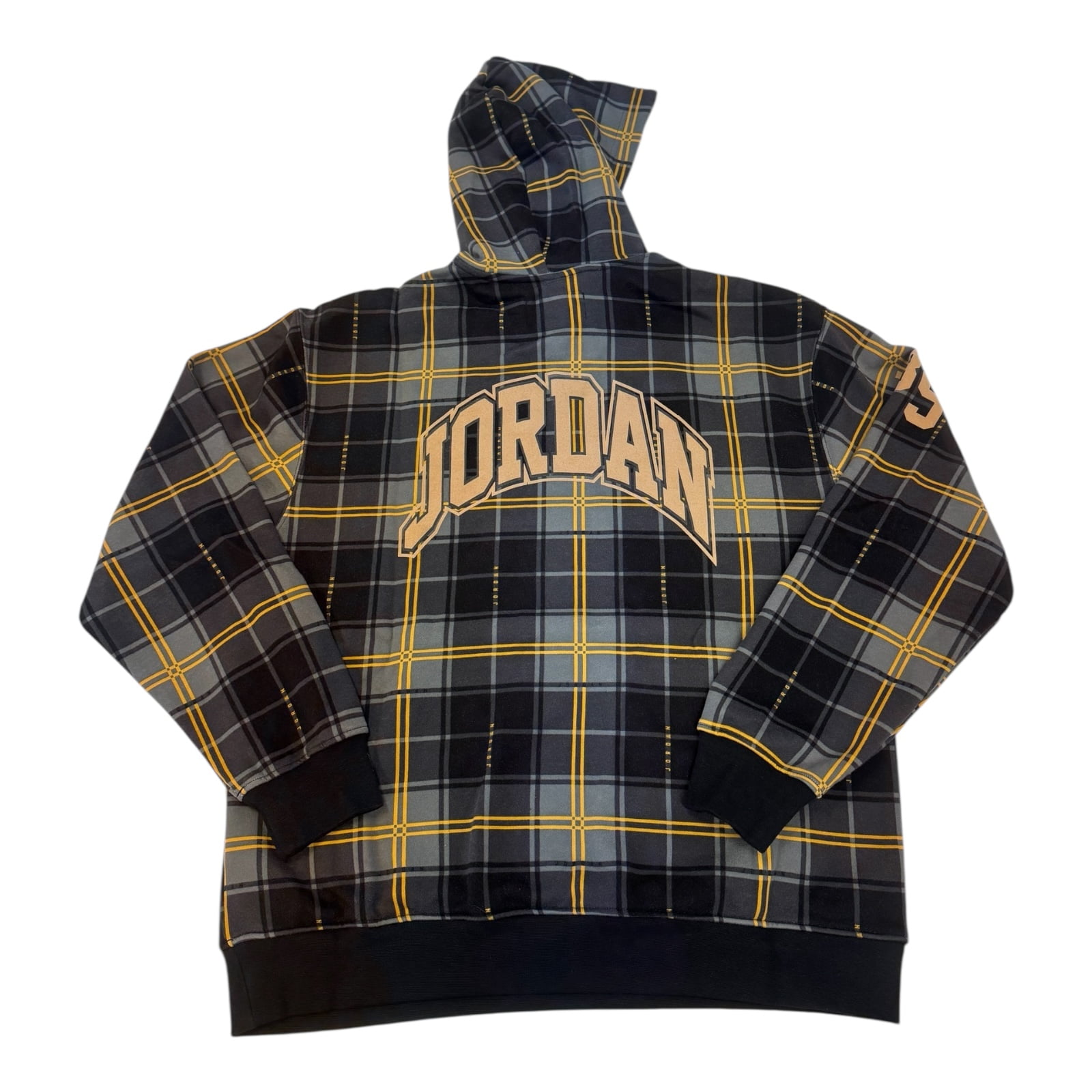 black and gold jordan hoodie mens
