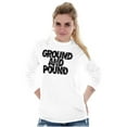 thumbnail image 4 of Ground Pound Muay Thai Fighter Long Sleeve TShirt Men Women Brisco Brands X, 4 of 6