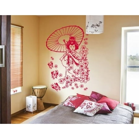 Get Floral Geisha Wall Decal Wall Sticker Vinyl Wall Art Home Decor Free Wallpaper Floral Geisha Wall Decal Wall Sticker Vinyl Wall Art Home Decor Free HD