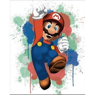 Diamond Crystal Painting DIY 5D Super Mario Paint by Numbers Cute Wall Art  Décor - Painting Supplies