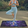 thumbnail image 3 of XYZCANDO Wolf Seat Cover Towel Galaxy Sweatproof Yoga Towels Blanket for Gym Running Athletes Fitness Workout Non Slip Backing Sweatproof Cushion Protector with Storage Bag, 3 of 7