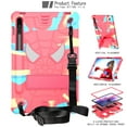 thumbnail image 2 of Decase Tablet Shell for Samsung Galaxy Tab S9 11 Inch 2023 Model (SM-X710/X716B/X718) S8 (X700/X706) Tab S7 (T870/T875),Hybrid Rugged Drop Proof Kid Friendly Cover with Stand & Strap,Rainbow, 2 of 6