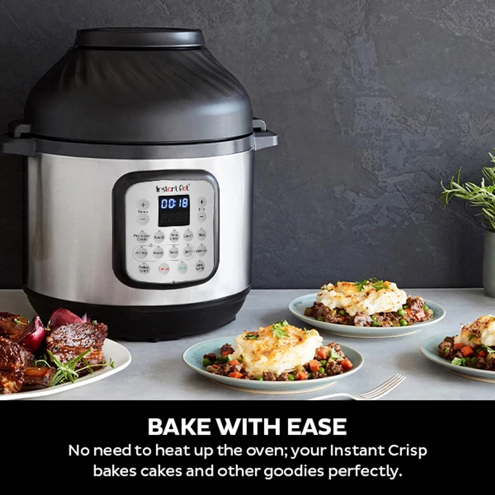 Instant Pot 8 Quart Crisp Multi-Cooker + Air Fryer, 9-in-1: Pressure Cook, Steam, Slow Cook, Sauté, Air Fry, Bake, Broil, Roast, Keep Warm, Rice, Oatmeal - image 12 of 17
