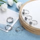 thumbnail image 3 of Anillo de ansiedad Conjunto de anillo dividido ajustable para mujer Anillo giratorio Adecuado para la ansiedad Feliz Sencillez, 3 of 4