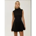 thumbnail image 2 of High Neck Black Mini Dress, 2 of 5