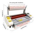 thumbnail image 3 of Lamineuse à Rouleaux A3 à Haute Vitesse pour Chaud et Froid, Simple et Double Face, Machine de Laminage Thermique à Vitesse et Température Réglables 110 V, 3 of 14