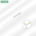 thumbnail image 3 of 10-Pack Brass Rod, 0.5mmx200mm H65 Solid Round Rods for Knife Handle Pins Material Making Supplies/Shaft Crafts/Model DIY, Lathe Rivet Dowel Stock Tube, 3 of 5