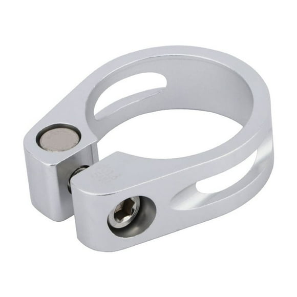 MEROCA Tige de Selle en Alliage pour Vélos de Montagne et de Route, 31.8mm, Argent, Accessoire de Vélo Léger et Durable