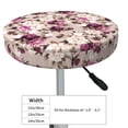 thumbnail image 4 of Lsque Rose Flowers Round Bar chair cushion covers Velvet Fabric Premium Comfort Protects from Scratches and Stains for 14-17 Inch Chair- 14 inch, 4 of 7