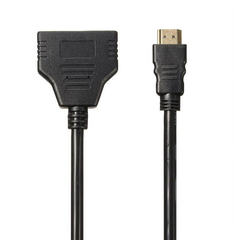  HDMI Splitter Adapter Cable - 1 in 2 Out HDMI Male to