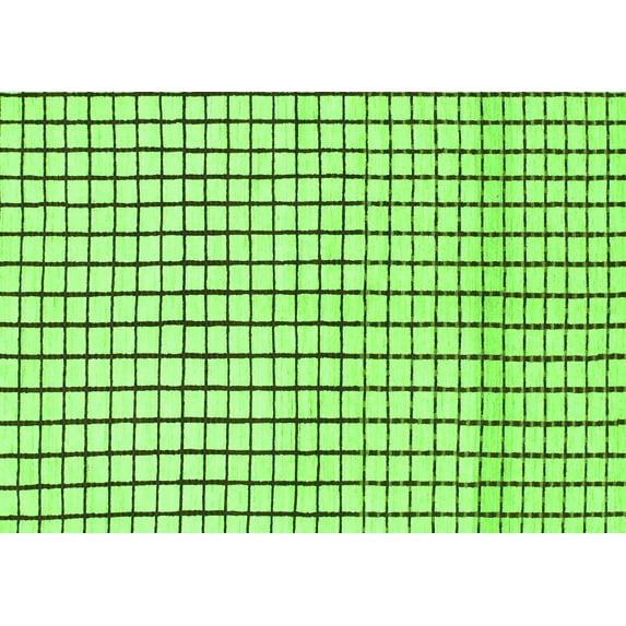 Ahgly Company Indoor Rectangle Solid Green Modern Area Rugs, 3' x 5'