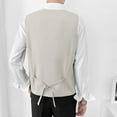 thumbnail image 7 of Hot days, bold styles YLSDY Men Summer Lightweight Suit Vests Slim Fit Waistcoat Casual Business Dressy Vest Button Down Open Front Tank Tops Khaki XXL, 7 of 7