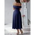 thumbnail image 5 of Women'S Off Shoulder Cocktail Long Zipper Evening Dress  S, 5 of 6