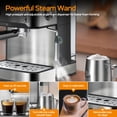 thumbnail image 5 of TENGDA 20 Bar Professional Espresso Machine with Milk Frother Single & Double Shot ESE Pod Compatible Pressure Display Removable Water Tank for Cappuccino Latte & Macchiato – Home Barista Edition, 5 of 10