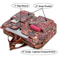 thumbnail image 5 of Multicolored Laptop Bag Messenger Briefcase for Women - Fits Most 17-inch Laptops |  Warranty, 5 of 6