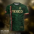 thumbnail image 4 of Zimjoy Men's 2026 Mexico Jersey Shirts Mexican Soccer Jerseys for Men Short Sleeve Crew Neck Athletic Soccer T Shirts Dark Green M, 4 of 7