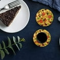 thumbnail image 6 of FMSHPON Giant Pizza Burrito Set of 8 Round Coaster for Drinks, Absorbent Ceramic Stone Coasters Cup Mat with Cork Base for Home Kitchen Room Coffee Table Bar Decor, 6 of 6
