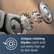 Philips Norelco 9500 Rechargeable Wet & Dry Electric Shaver with Quick Clean, Travel Case, Pop Up Trimmer, S9985/84
