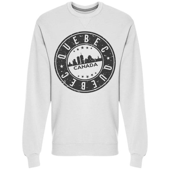 Stamp Of Quebec Sweatshirt Men -Image by Shutterstock, Male Medium