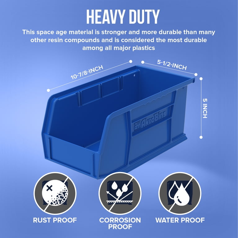 30230 AkroBins Plastic Storage Bins, Space-Saving