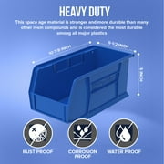 Akro-Mils Stackable Storage Bins, AkroBins 30230 Stacking Organizer, 11x5x5, Blue, 12-Pack