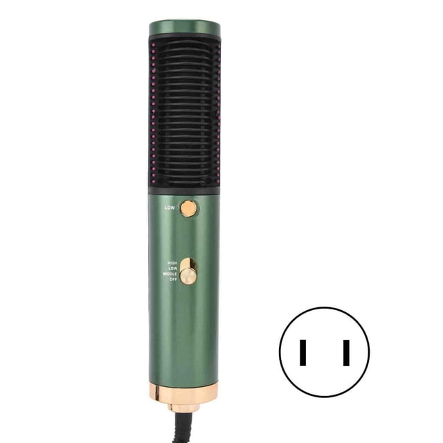 Cepillo alisador de pelo eléctrico de calentamiento rápido, antiescaldaduras, con anillo de temperatura constante de 3 velocidades, para uso doméstico