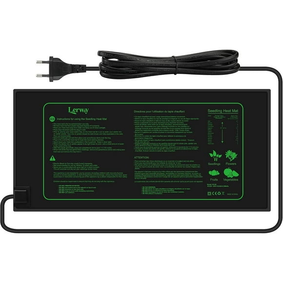 Germination Greenhouse Waterproof Plant Heating Mat Accelerate Seed Germination, Reptile and Amphibian Heating Pad, 21/30 Watts, 5225cm (1 Piece