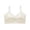 Beige, variant on MEICHEN Elegant Satin Full Coverage Tshirt Bras for Women Solid Lace Edged Wireless No Show Underwear Push Up Bralettes