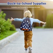 Kids Headphones for School Home Tablet Travel, Sharing Sounds Function, Foldable Wired Kids Headphones with Microphone