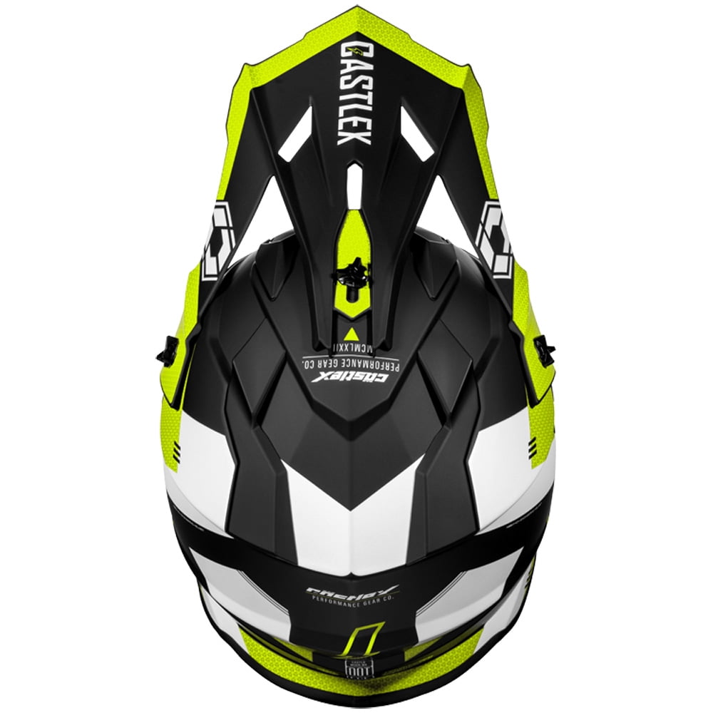 Castle Mode MX Corsa Youth Offroad Helmet Matte H-Vis MD