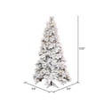 thumbnail image 3 of Vickerman 9' x 59" Flocked Atka Slim Tree, Warm White Wide Angle 3mm Low Voltage LED lights., 3 of 5