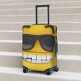 thumbnail image 6 of Yiaed Smiling With Sunglasses Print Travel Luggage Cover Suitcase Protector Covers Elastic Luggage Anti-scratch(No luggage included）-, 6 of 7