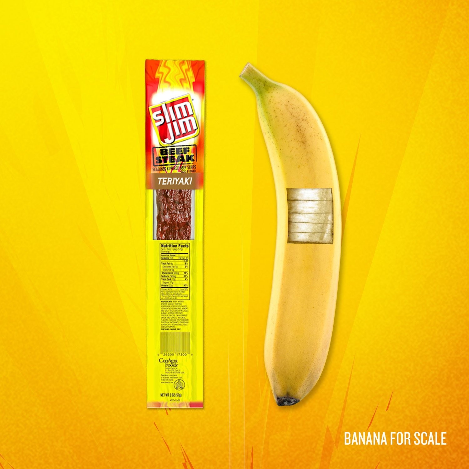 Slim Jim Beef Steak Strip, Teriyaki,