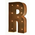 thumbnail image 1 of Rustic Vintage 11" Decorative LED Light Glow Letters - Letter R, 1 of 2