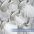 thumbnail image 3 of Cobbe Shower Faucet Set, Rainfall Shower Head Set With Handheld Spray Combo High Pressure and Valve, Dual [2 In 1] Shower System, Stainless Steel & 5 Settings Spray Shower (Brushed Nickel), 3 of 7
