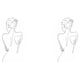 thumbnail image 2 of Matsuzay Pintura en lienzo con femenina Símbolo de elegancia Arte en lienzo con estilo Cuerpo de mujer Impresión minimalista Type1 NO1, 2 of 6