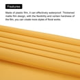 thumbnail image 4 of Unique Bargains Double Sided Color Flower Wrapping Paper Yellow 22.8'x22.8' Waterproof 20 Pack, 4 of 5