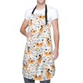 thumbnail image 3 of Uemuo Cute Dog Pattern Waterproof Apron Adjustable Dishwasher Apron- Apron for Women Men Heavy Duty Work Apron for Dishwashing Chemical Lab, 3 of 9