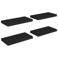 thumbnail image 1 of Estantes de Pared Flotantes Casafoyer 4 piezas Negro 50x23x4 cm MDF, 1 of 5