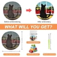 thumbnail image 3 of YISITIAN 3D Latch Hook Kit, 17.8 X 17.8in DIY Cushion Carpet Mat Latch Hook Rug Kit, Black Cat Pattern Printed Rug Making Kit for Adult Handmade as Home Decorate CJ919-97134, 3 of 8