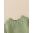 thumbnail image 4 of Bagilaanoe Newborn Baby Girl Boys Knitted Romper Sweater Long Sleeve Bodysuits Solid Color Pullover 3M 6M 12M 18M Infant Warm Jumpers Tops Fall Loose Knitwear, 4 of 6