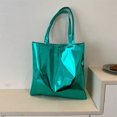 thumbnail image 1 of LHSHID Women Crossbody Bag Luxury Designer PU Shoulder Bag Solid Color Glossy Patent Leather Simple Female Commuter Handbag Shopper Bag, 1 of 6