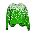 thumbnail image 5 of Zedker St Patricks Day Shirt for Women 2026 Casual Plus Size 3/4 Sleeve Irish Clover Shirts Funny Saint Patrick's Day Tunic Tops, 5 of 7