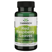 Swanson Red Raspberry Leaves 380 Milligrams 100 Capsules