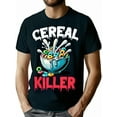 thumbnail image 1 of Cereal Killer Funny Adult Humor Print T-Shirt, 1 of 6