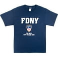 thumbnail image 2 of Rothco Officially Licensed FDNY T-shirt - Navy Blue, 2X-Large, 2 of 2