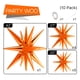 thumbnail image 3 of Globos con forma de estrella PartyWoo, color naranja, 10 unidades, diferentes tamaños, 3 of 6