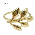 thumbnail image 2 of Advancent 6 unids/set de anillos para servilletas, servilleteros de hojas, servilleteros decorativos, hebilla para boda, fiesta, cena, Mostrada, 2 of 6