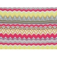 thumbnail image 2 of Zelouf Zipper Ikatt On Polyester Carnival Dull Satin  , Sewing, DIY, Crafts Fabric by the Yard, 532 Yellow/red, 3 Yard, 2 of 2